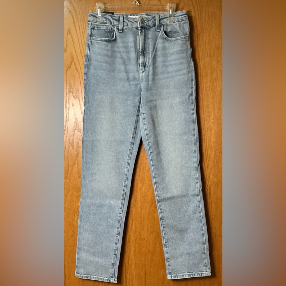 Joe's Jeans High Rise Faded Wash Straight Leg Sandblasted Contrasted Sz 29 New - Picture 8 of 16